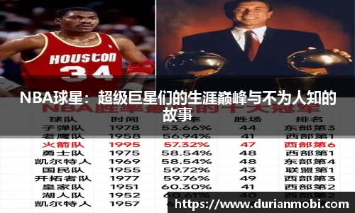 NBA球星：超级巨星们的生涯巅峰与不为人知的故事
